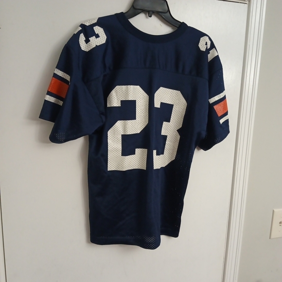 Navy Blue Auburn Tigers Football Jersey with Orange Accents Boys Size YL 10-12 - Picture 7 of 9